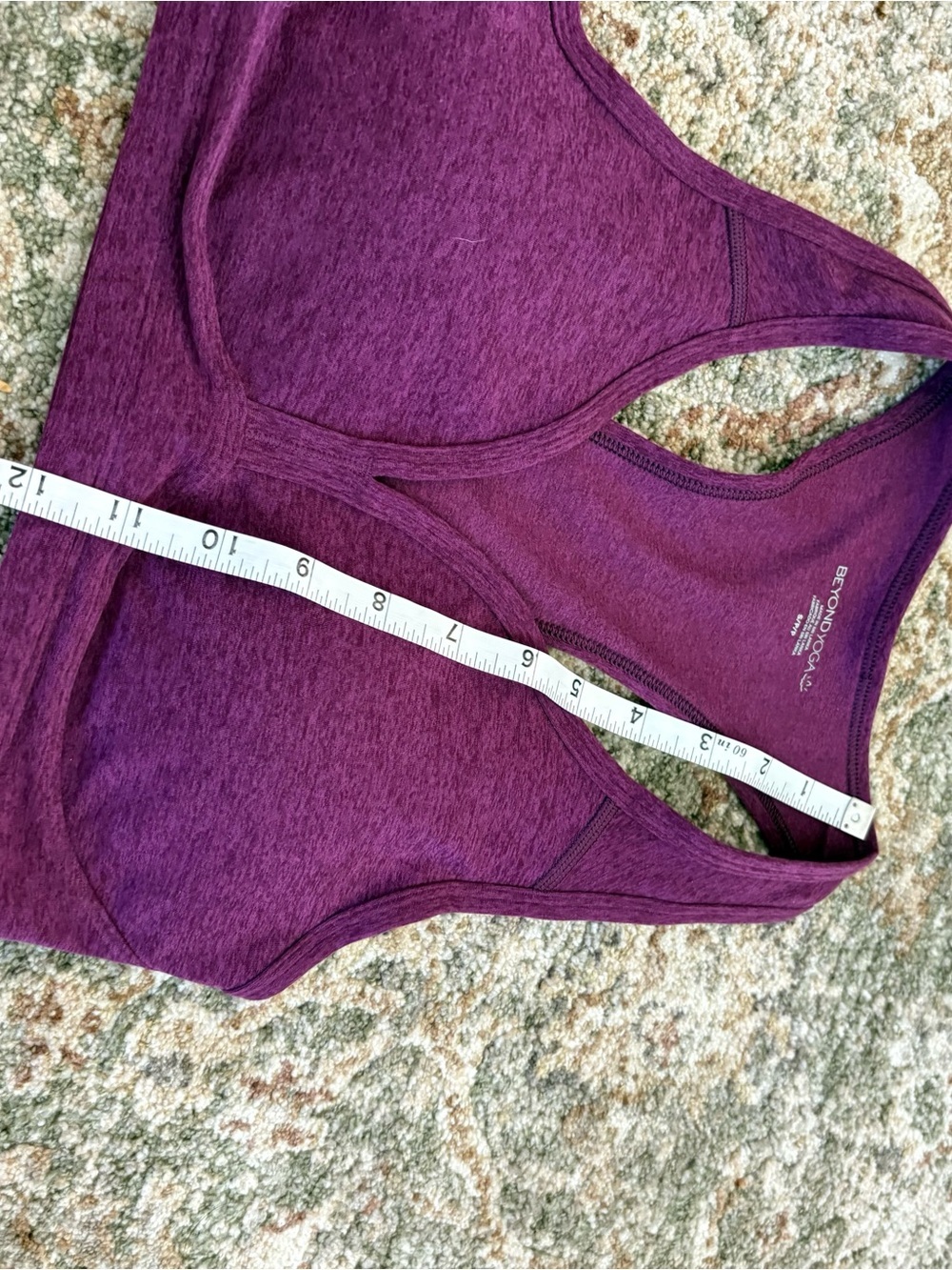 Beyond Yoga Spacedye Lift Your Spirits Bra Small Removable Cups Pink Purple - Picture 6 of 6